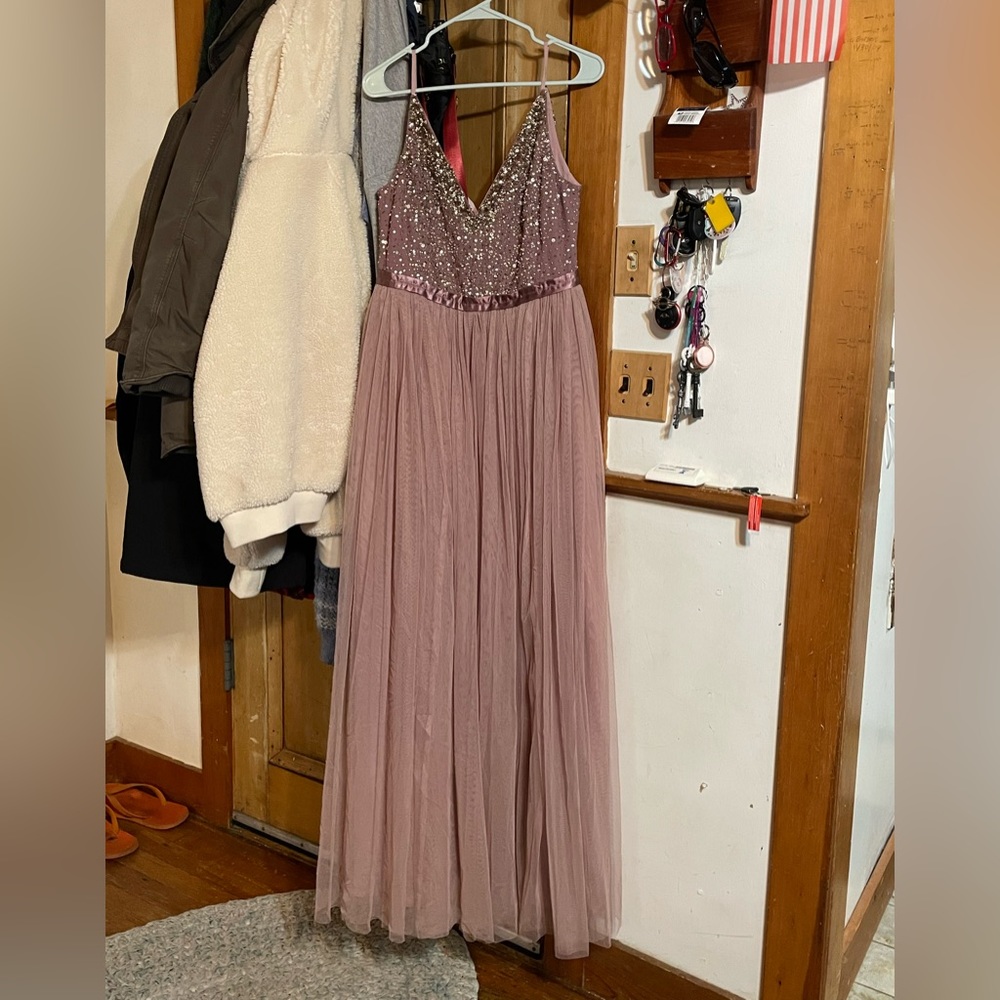 BHLDN/Anthropologie “Avery” Dress in Violet Gray
